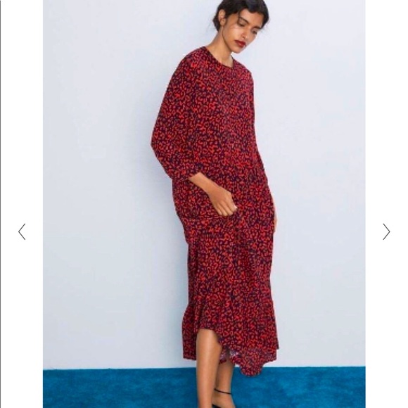 red leopard dress zara Zara | Dresses | Nwot Zara Red Leopard Animal Print Maxi Dress